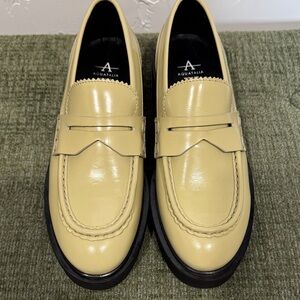 Aquatalia Yellow Loafers